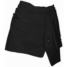 blazer wrap black mini skirt