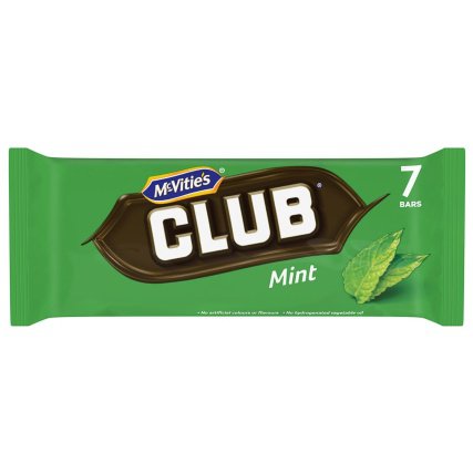 McVitie's Club Mint Biscuits 7pk | Chocolate Biscuits - B&M