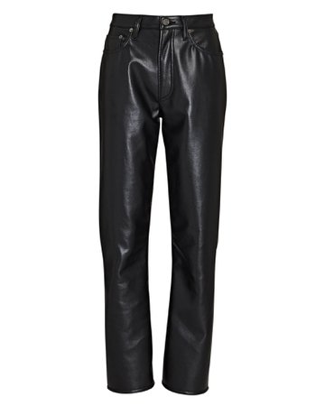AGOLDE Relaxed Recycled Leather Boot Pants | INTERMIX®
