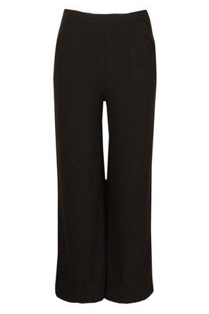Plus High Waisted Tailored Wide Leg Trousers | Boohoo