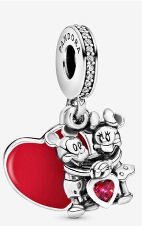Disney Mickey Mouse & Minnie Mouse Love Dangle Charm