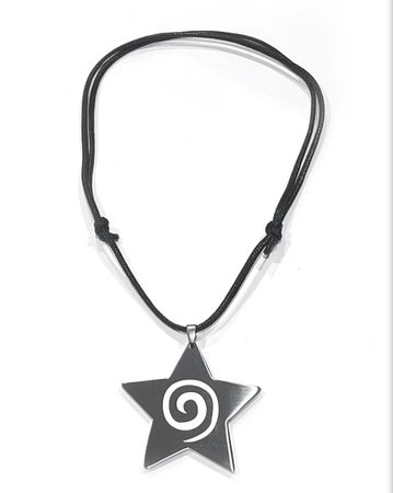 tunnel vision star spiral necklace