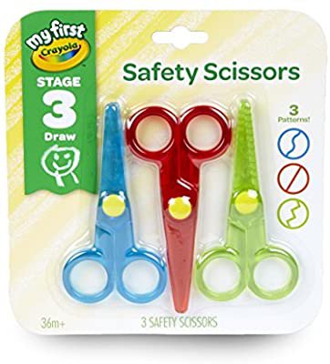 Amazon.com: Crayola My First Safety Scissors, Toddler Art Supplies, 3ct: Toys & Games