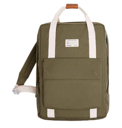 army green backpack pull&bear