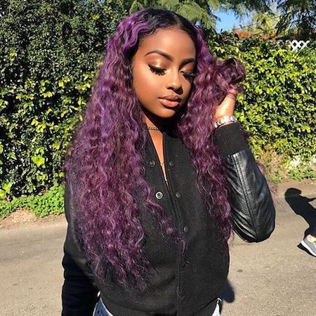 Justine skye purple hair