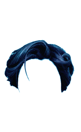 Navy Blue Curly Hair (Dei5 edit)