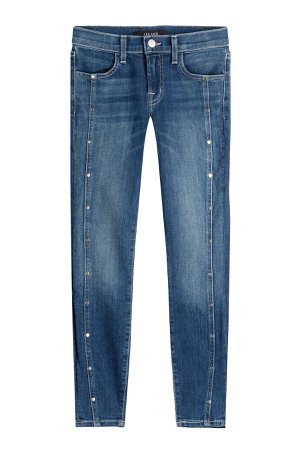 Cropped Skinny Jeans with Studs Gr. 27