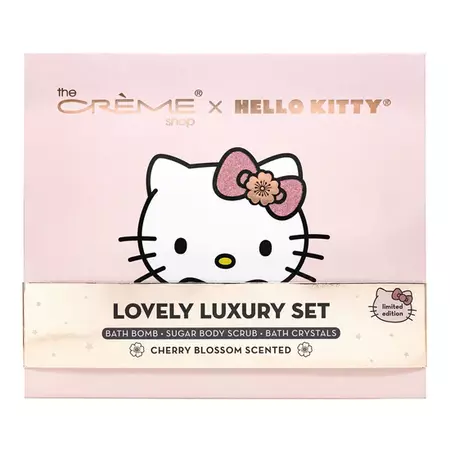 Hello Kitty Lovely Luxury Spa Set (Cherry Blossom Scented) – The Crème Shop