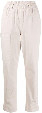 cargo tapered-leg trousers