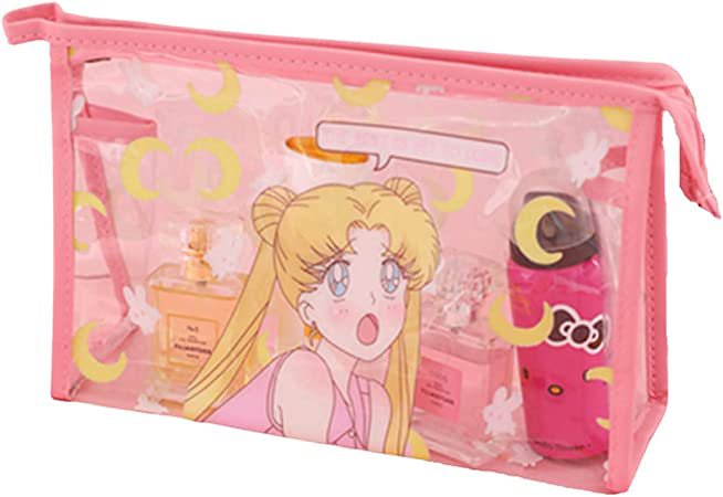 Amazon.com: Sailor Moon Clear Makeup Bags, Kawaii Makeup Bag Organizer, Mother's Day Gift Clear Travel Bags for Toiletries Gift for Girls Women? : Beauty & Personal Care