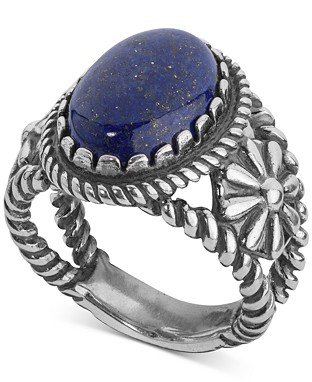 American West Lapis Lazuli Ring (5-1/5 Ct. T.W.) In Sterling Silver