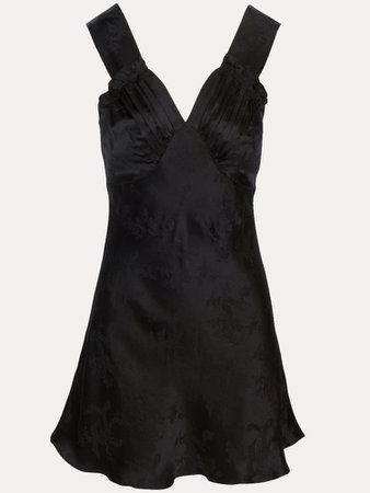 The Roxy Dress | Black Dragon Silk Mini Dress | Réalisation Par
