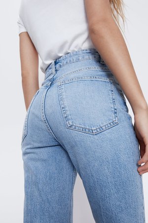 Zara Hi Rise Bootcut Jeans