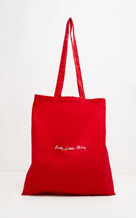 PRETTYLITTLETHING Bright Red Tote Bag | PrettyLittleThing AUS
