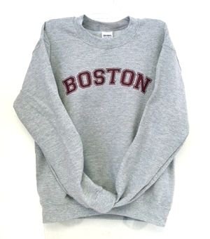 Heather Grey Boston Sweatshirt