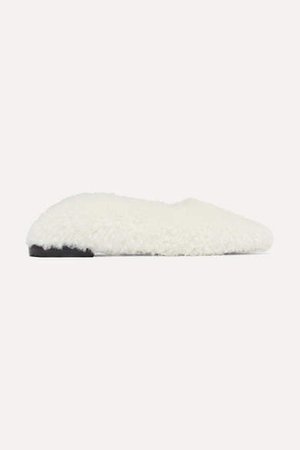 Shearling Slippers - Ivory