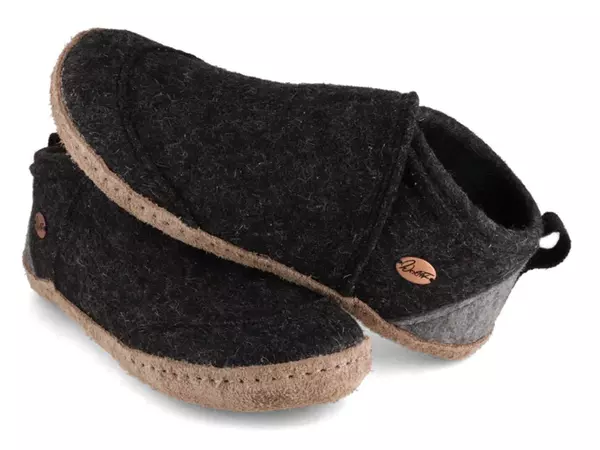 Taiga Leather Sole Home Office Slipper Boots