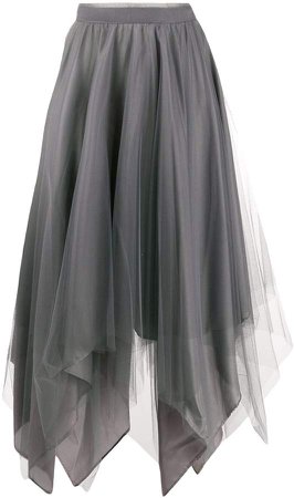 Marc Le Bihan tulle layered asymmetric skirt