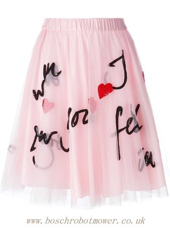 Visit Women's Skirts P.A.R.O.S.H. Sequin Embellished Tulle Skirt & Pink Purple - £172.74