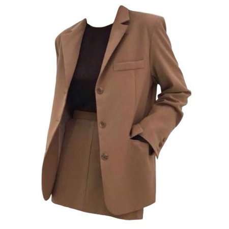 Brown Skirt Suit (png)