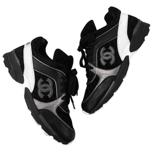 BLACK CHANEL TRAINERS SHOES