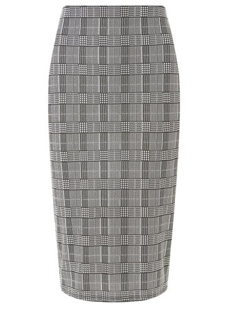 Grey Checked Pencil Skirt - Skirts - Clothing - Dorothy Perkins United States