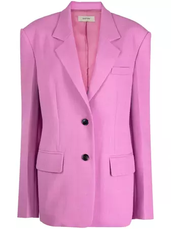 System notched-lapel single-breasted blazer