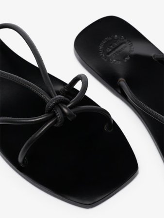 ATP Atelier black Panni leather sandals | Browns
