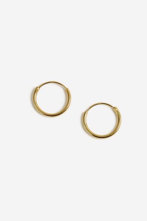 **Gold Small Hoop Earrings | Topshop