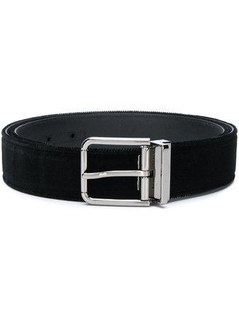 Black Dolce & Gabbana Velvet Belt | Farfetch.com