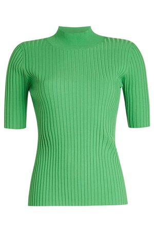 Diane von Furstenberg - Mock Turtleneck Pullover - green