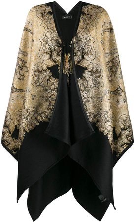 paisley embroidered cape