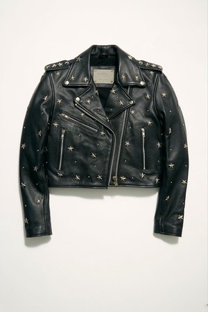 Star Studded Leather Jacket