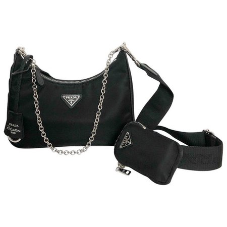 Re-nylon cloth crossbody bag Prada Black in Cloth - 9546003