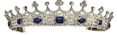 sapphire tiara