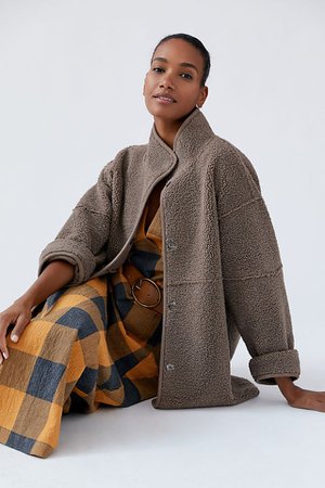Reversible Fleece Coat | Anthropologie