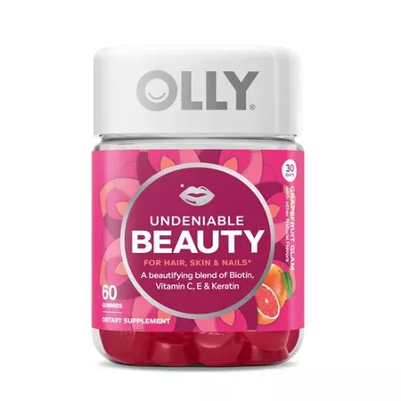 Olly Undeniable Beauty Multivitamin Gummies - Grapefruit Glam - 60ct : Target