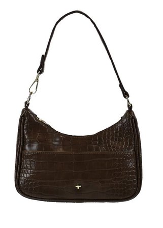 Dark brown handbag