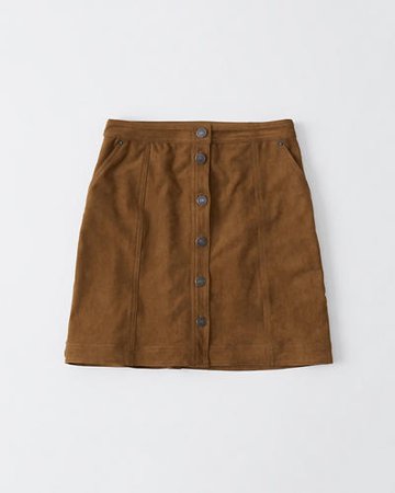 Womens Faux Suede Mini Skirt | Womens Bottoms | Abercrombie.com