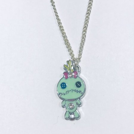 LILO and Stitch Scrump pendant chain necklace. Comes in gift - Depop
