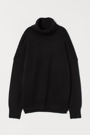Вязаный свитер - Черный - Женщины | H&M RU