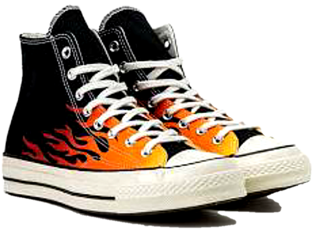 Converse with flames PNG