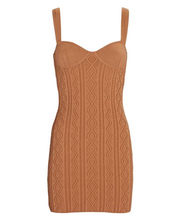 Zeynep Arcay Sleeveless Cable Knit Mini Dress | INTERMIX®