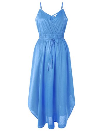 Amber Hanky Hem Dress Blue | Beach Dresses | Monsoon UK.