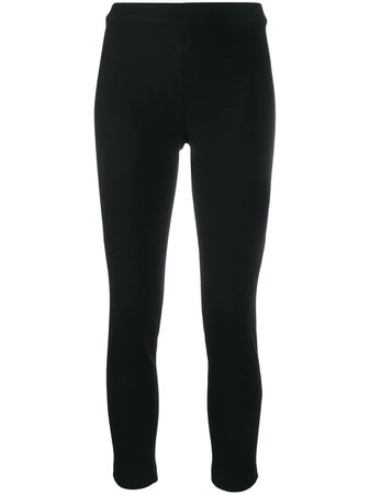Black Ann Demeulemeester Slim-Fit Layering Trousers | Farfetch.com