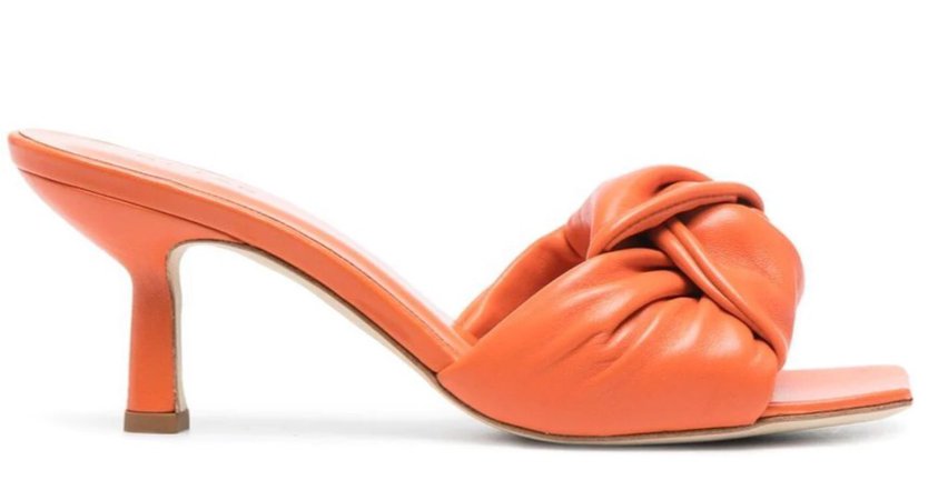 by far orange heels