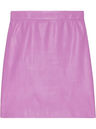 Gucci Leather mini skirt