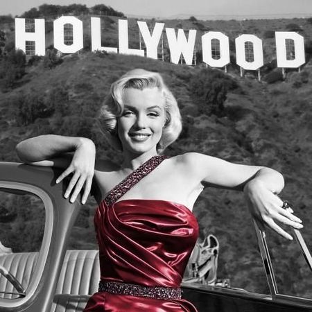 Marilyn Monroe Hollywood sign