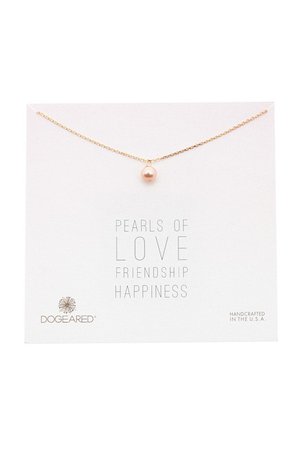 Dogeared | Pearls Of... 7mm Pink Pearl Pendant Necklace | Nordstrom Rack
