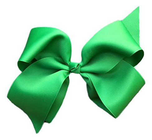 Green hair ribbon